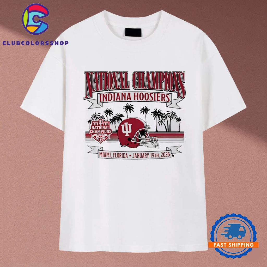 Indiana Hoosiers 2026 CFP National Champions Local Helmet T-Shirts