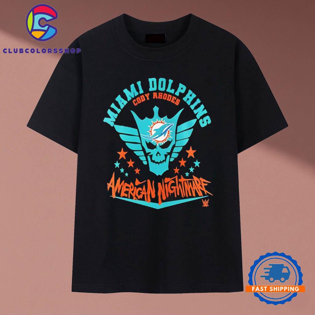 Miami Dolphins Cody Rhodes American Nightmare Vintage T Shirt
