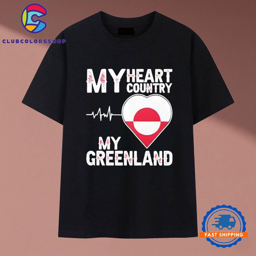 My Heart Country Heartbeat My Greenland Vintage T Shirt