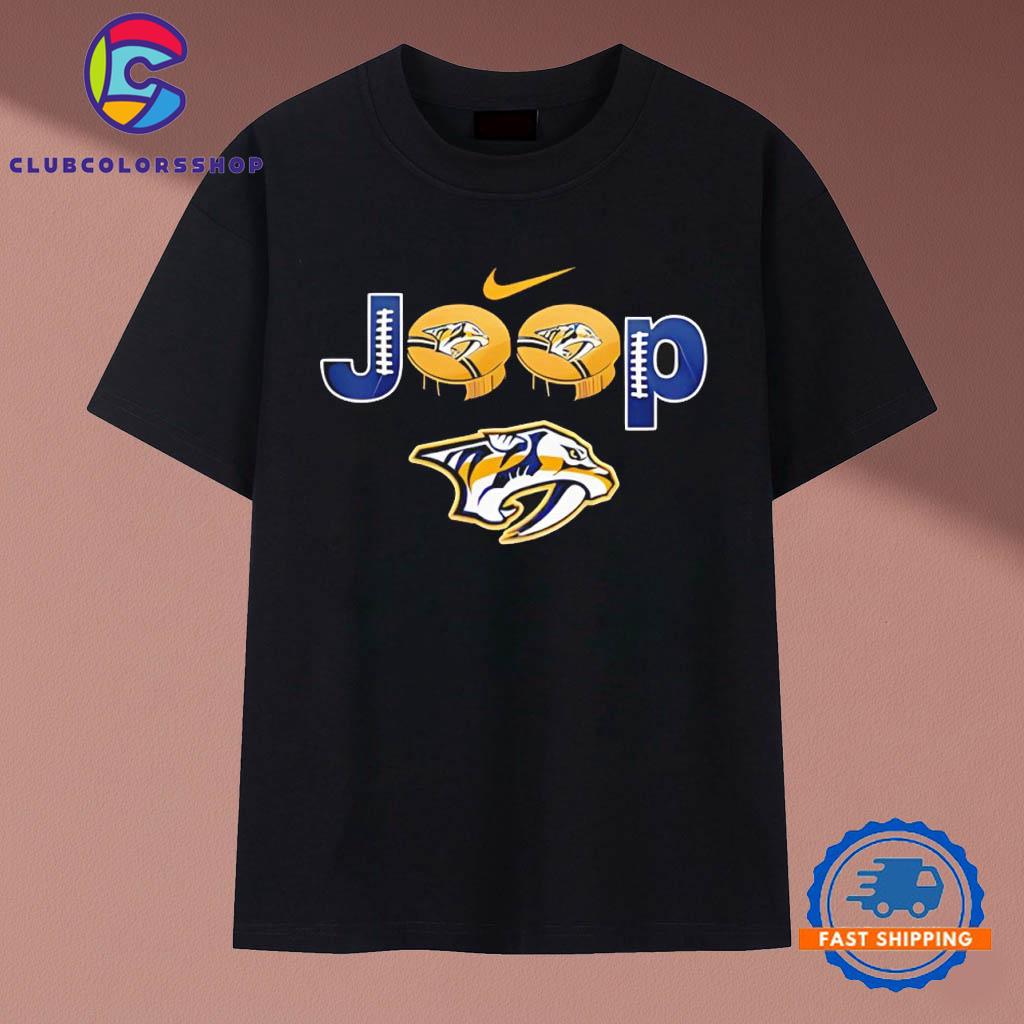 Nashville Predators Jeep Go Predators Hockey Vintage T Shirt