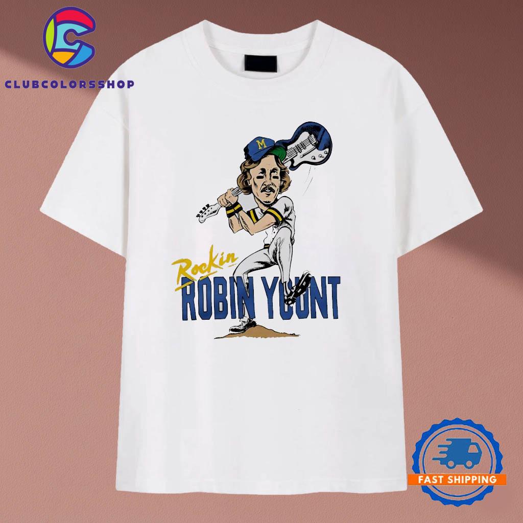 Robin Yount Milwaukee Brewers caricatures T-Shirts