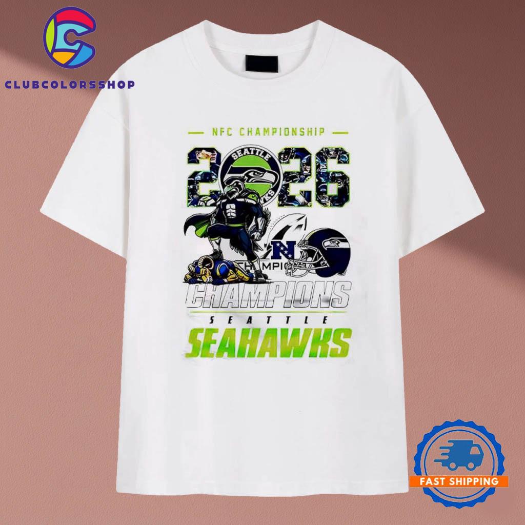 Seattle Seahawks NFC Championship 2026 Champions Vintage T Shirt