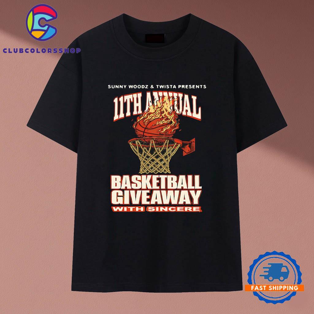 Sunny Woodz and Twista presents 11th annual basketball giveaway with sincere T-Shirts