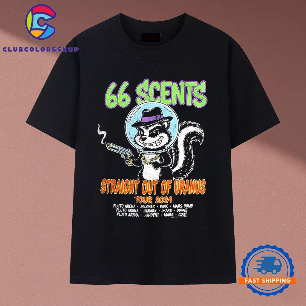 66 Scents Straight Out Of Uranus Tour 2024 T-Shirts