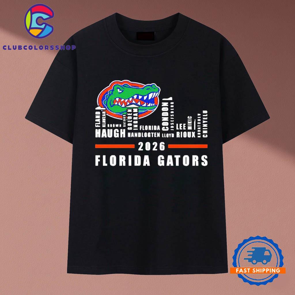 Florida Gators 2026 logo city names T-Shirt