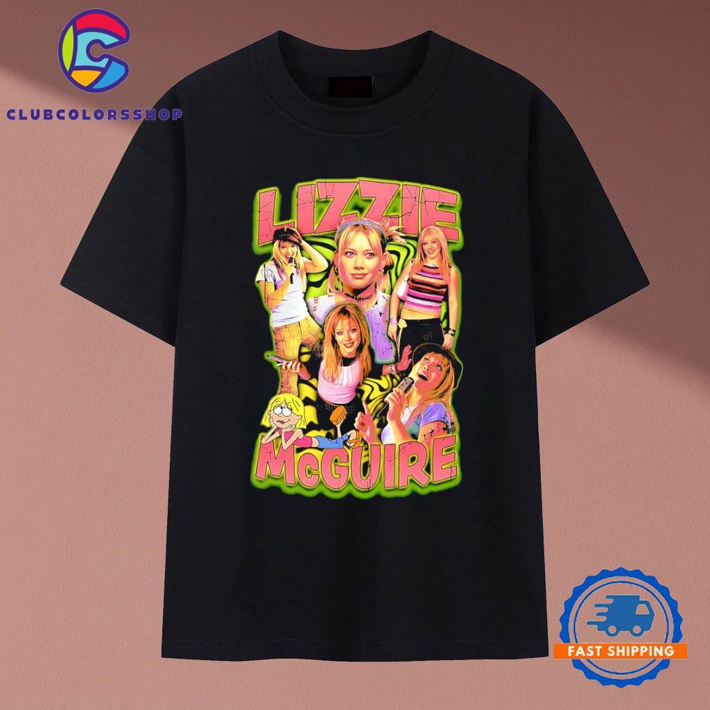 Hilary Duff as Lizzie McGuire Disney Channel cartoon show graphic T-Shirts