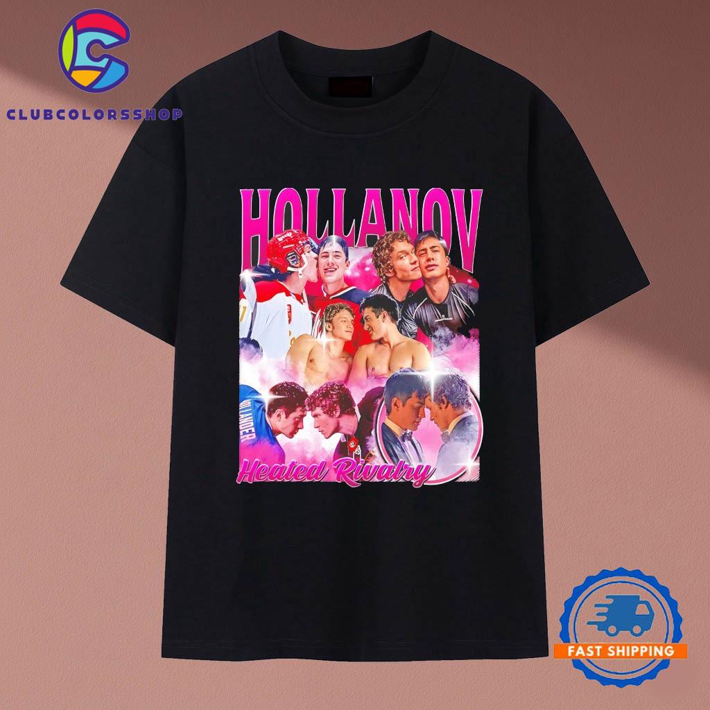 Hollanov Heated Rivalry hockey romance vintage T-Shirts