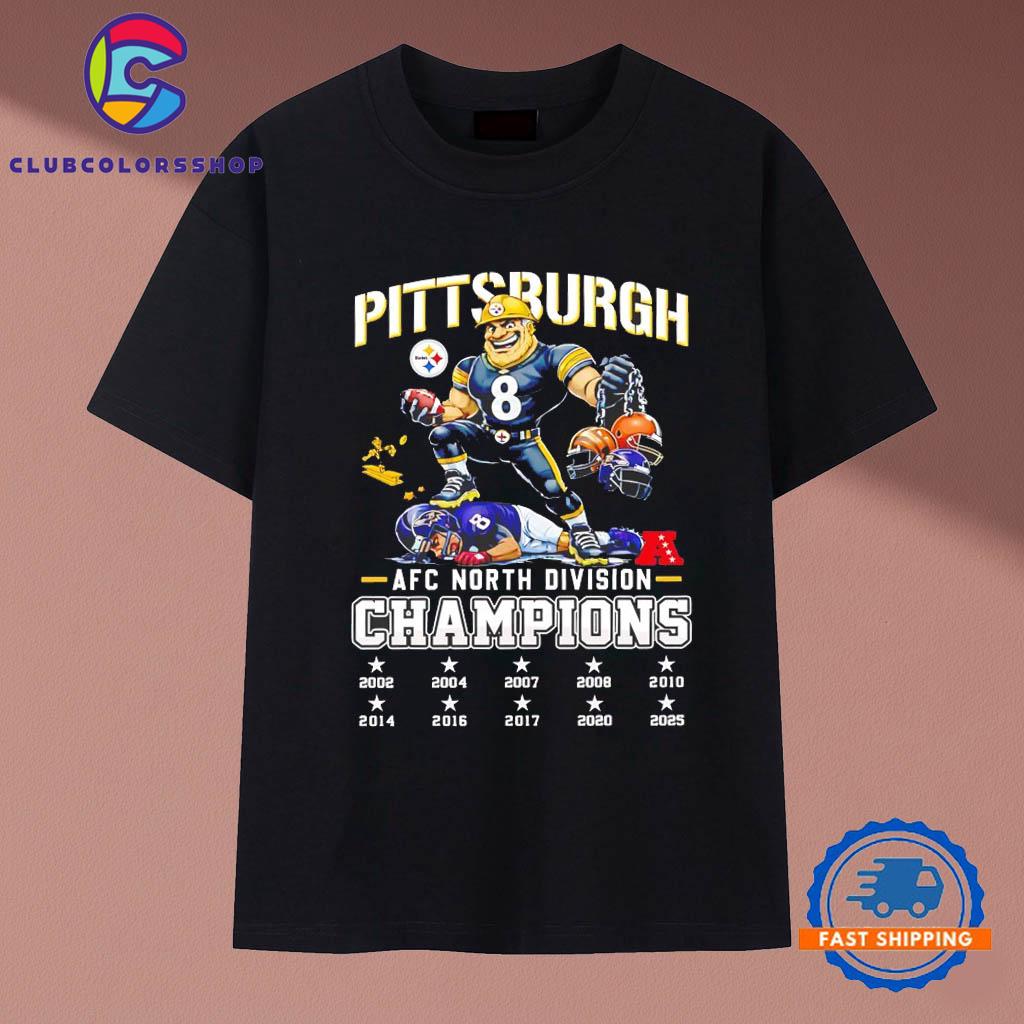 Pittsburgh Steelers AFC North Division mascot T-Shirts