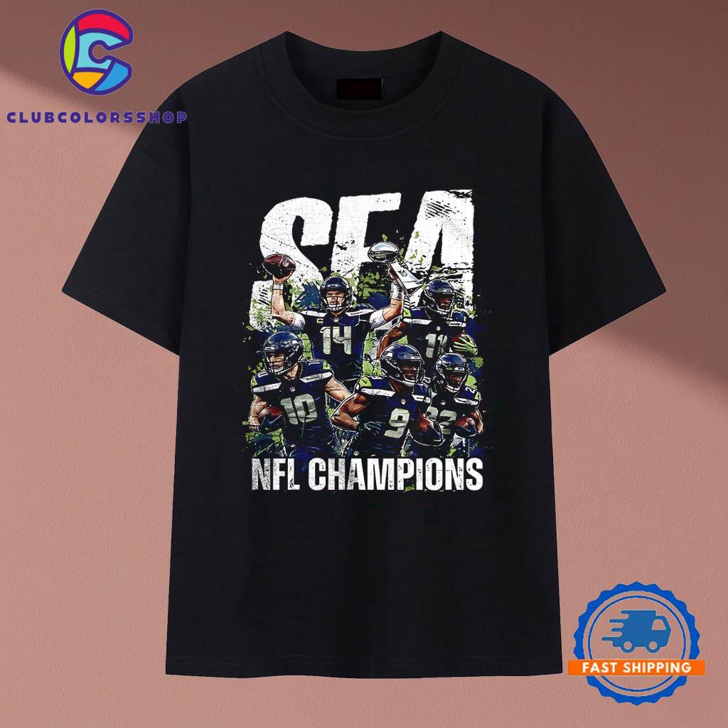Seattle Seahawks NFL Champions Team T-Shirt