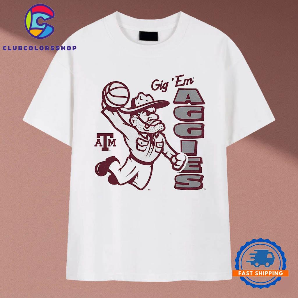 Texas A&M Aggies Basketball Dunking Sarge T-Shirt