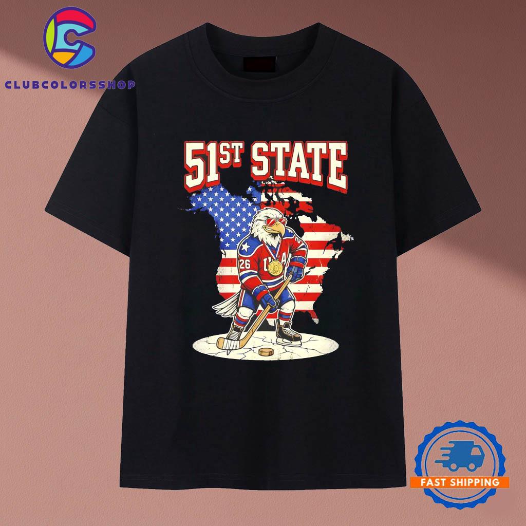 USA hockey 51st State Gold Medal T-Shirts