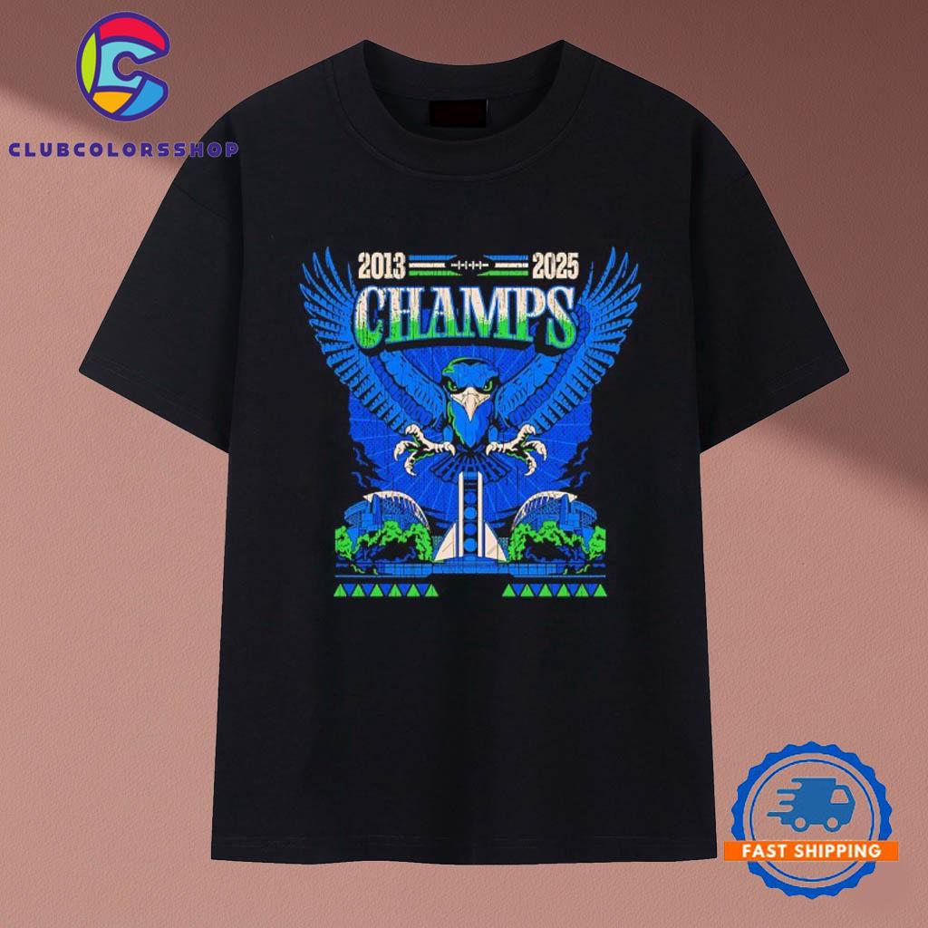 Wings of Victory 2025 Champs Seattle Seahawks T-Shirt