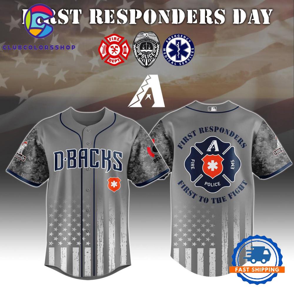 MLB Arizona Diamondbacks First Responders Day Baseball Jersey