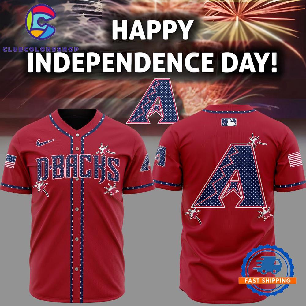 MLB Arizona Diamondbacks Happy Independence Day Baseball Jersey