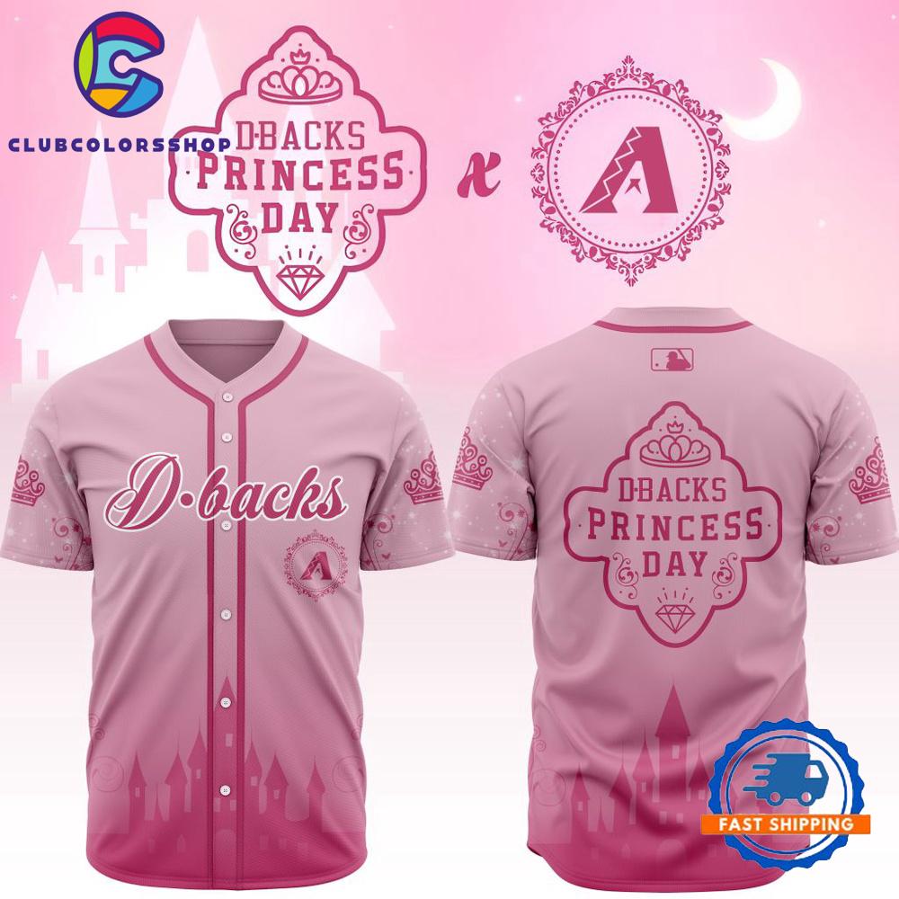 MLB Arizona Diamondbacks Princess Day Design Baseball Jersey