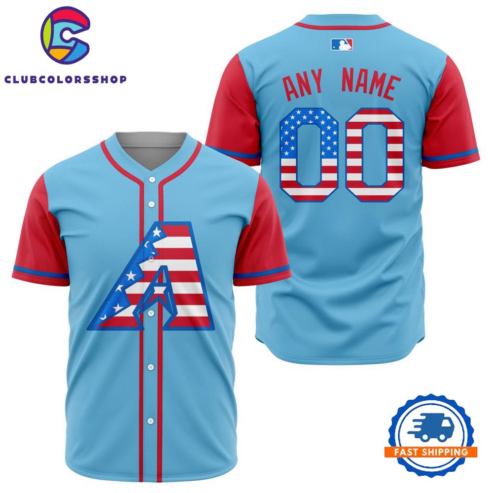 MLB Arizona Diamondbacks Special 4th Of July Baseball Jersey