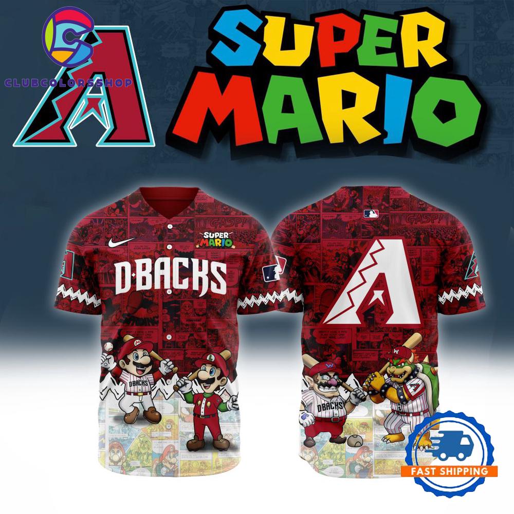 MLB Arizona Diamondbacks x Super Mario Baseball Jersey