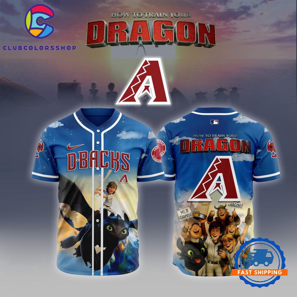 MLB Arizona Diamondbacks How To Train Your Dragon Baseball Jersey