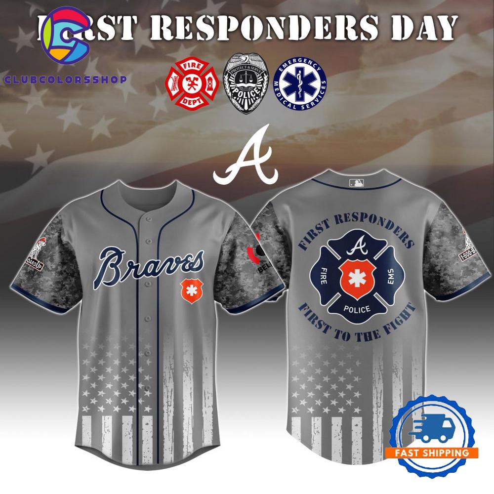 MLB Atlanta Braves First Responders Day Baseball Jersey