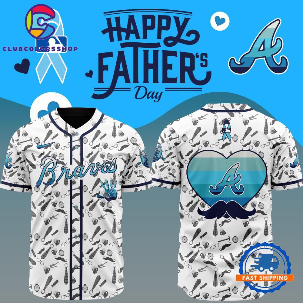 MLB Atlanta Braves Happy Father’s Day Baseball Jersey