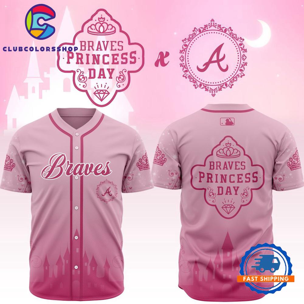 MLB Atlanta Braves Princess Day Design Baseball Jersey