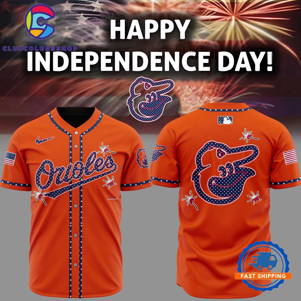 MLB Baltimore Orioles Happy Independence Day Baseball Jersey