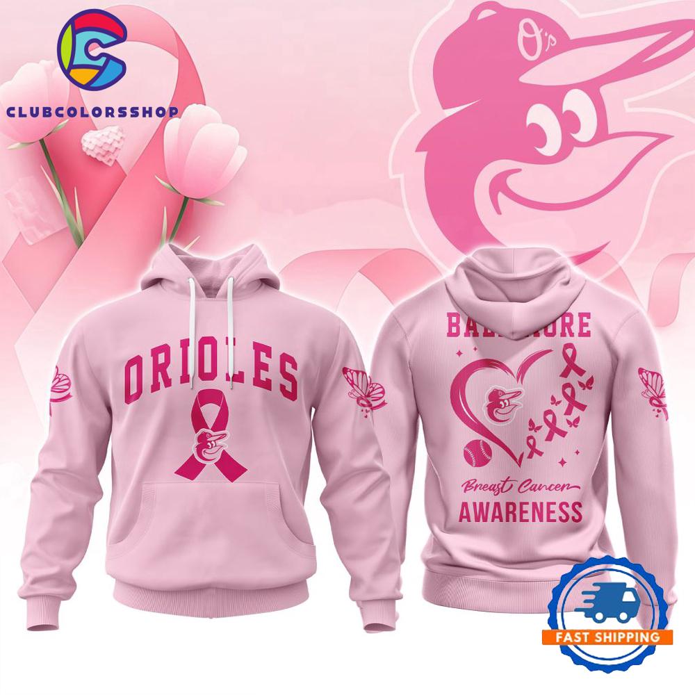 MLB Baltimore Orioles Pink Breast Cancer Awareness Design T Shirt, Hoodie, Sweatshirt