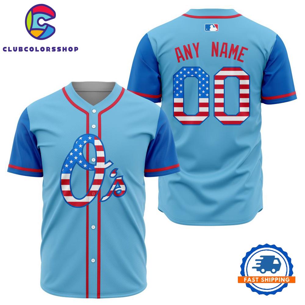 MLB Baltimore Orioles Special 4th Of July Baseball Jersey