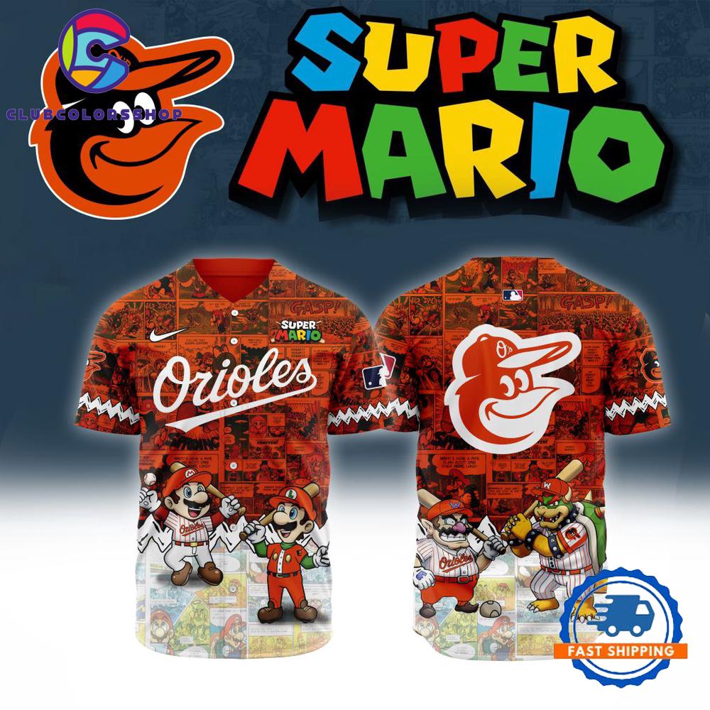 MLB Baltimore Orioles x Super Mario Baseball Jersey