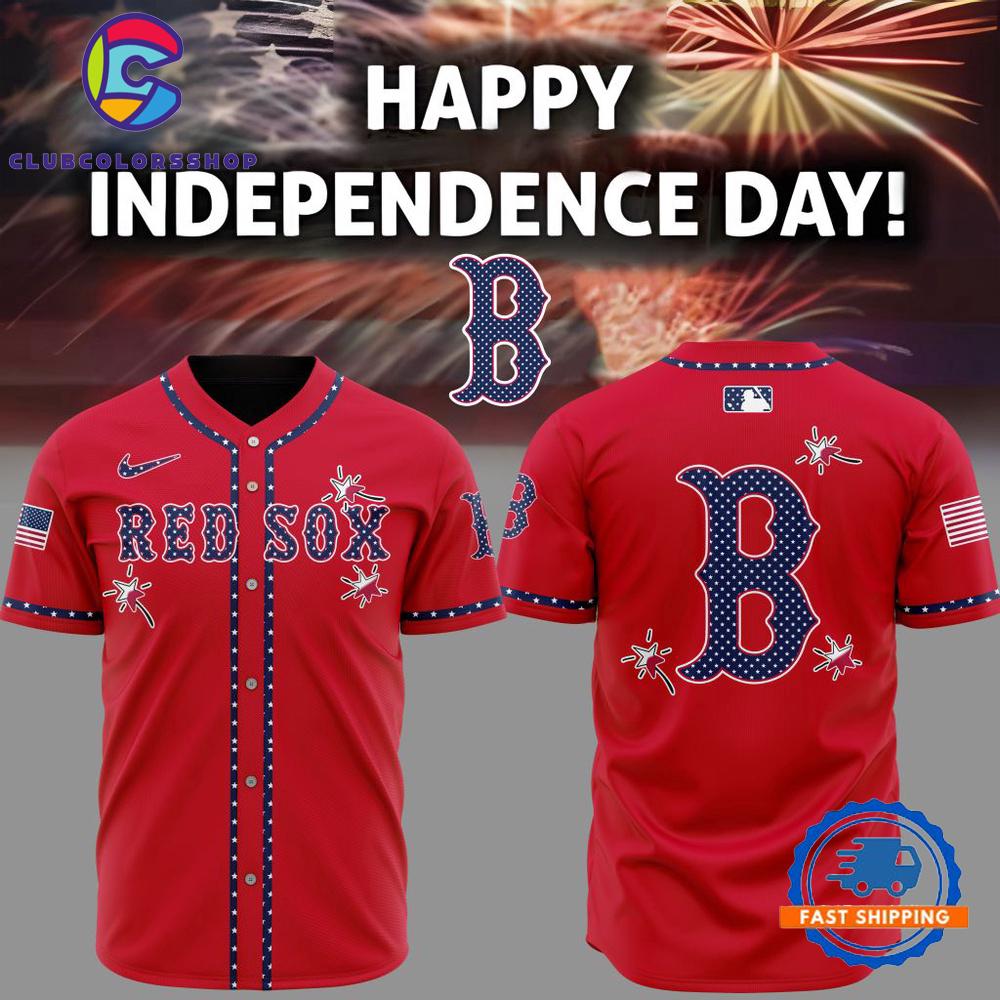 MLB Boston Red Sox Happy Independence Day Baseball Jersey