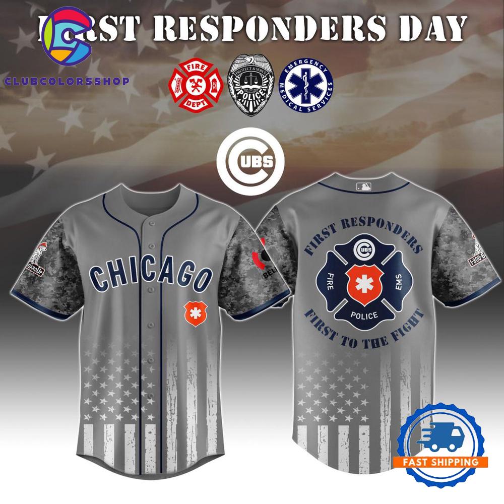 MLB Chicago Cubs First Responders Day Baseball Jersey