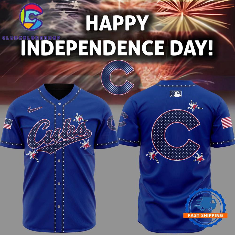 MLB Chicago Cubs Happy Independence Day Baseball Jersey