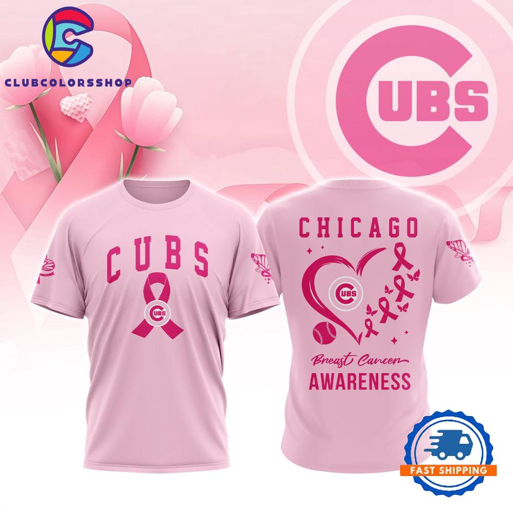 MLB Chicago Cubs Pink Breast Cancer Awareness Design T Shirt, Hoodie, Sweatshirt