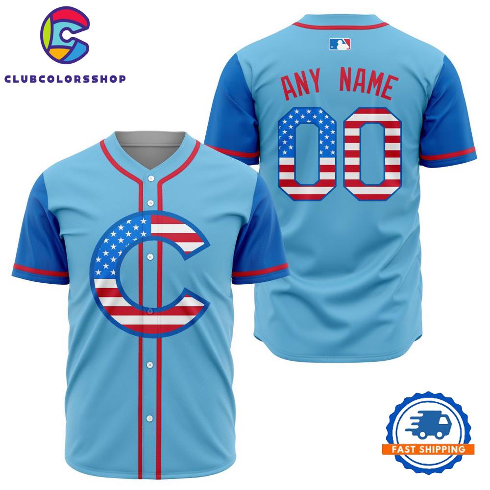 MLB Chicago Cubs Special 4th Of July Baseball Jersey