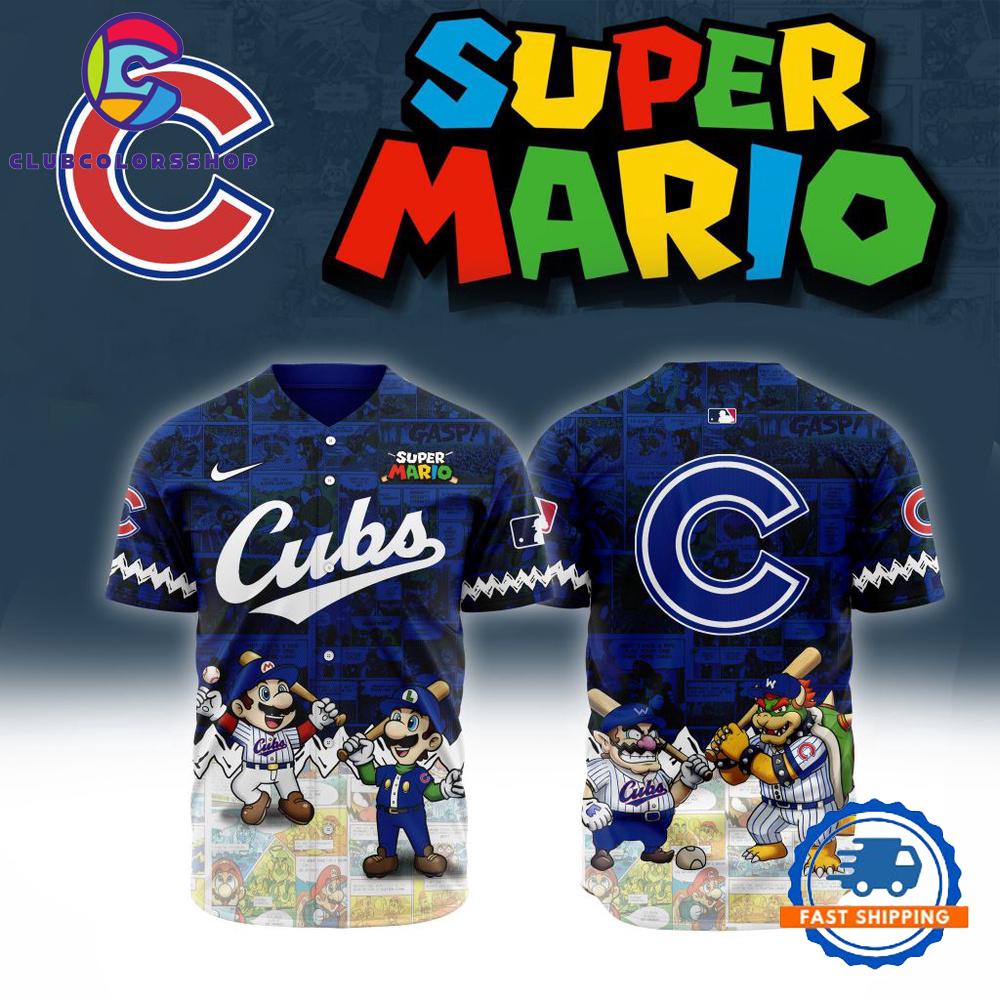 MLB Chicago Cubs x Super Mario Baseball Jersey