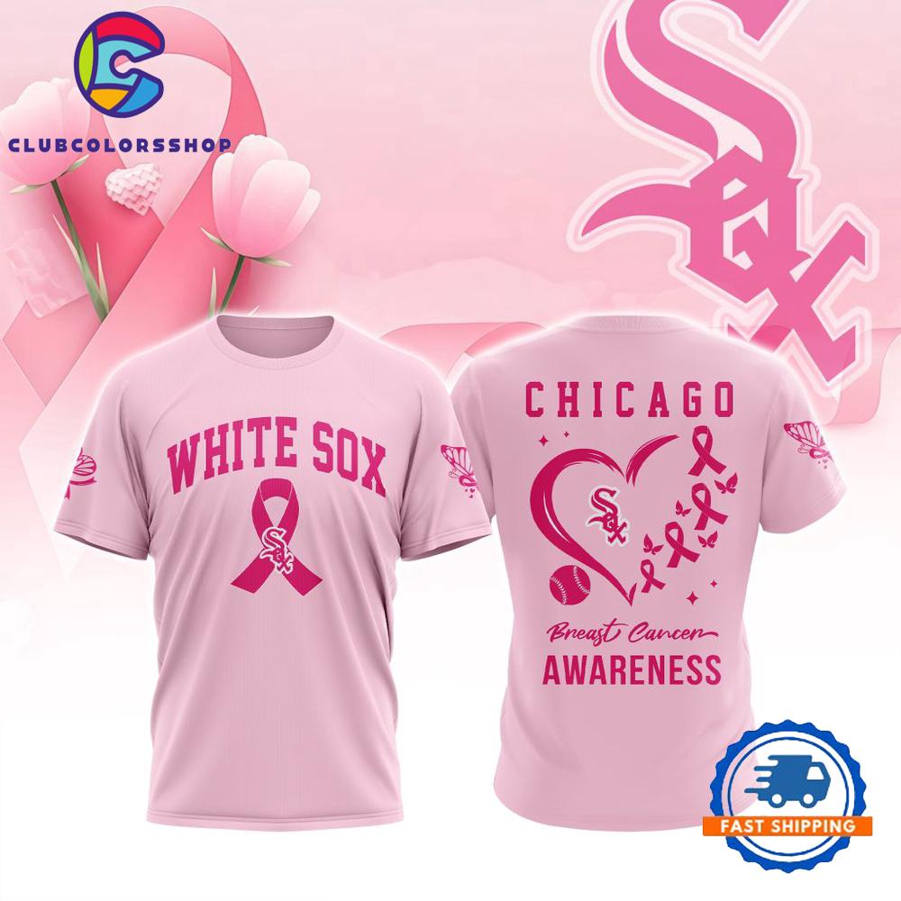 MLB Chicago White Sox Pink Breast Cancer Awareness Design T Shirt, Hoodie, Sweatshirt