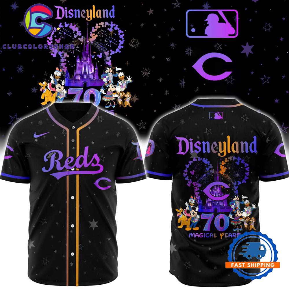MLB Cincinnati Reds x Disneyland 70 Magical Years Baseball Jersey