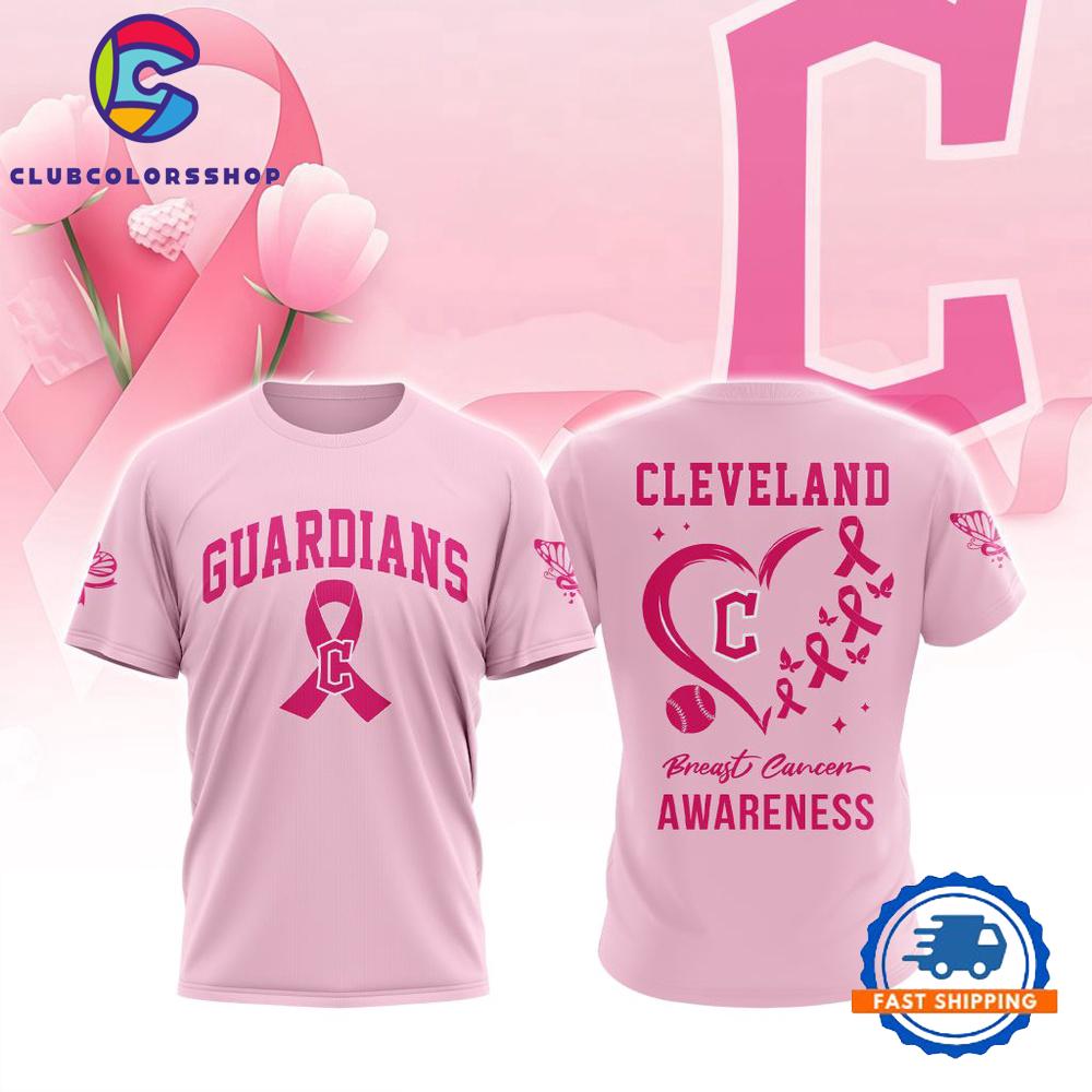 MLB Cleveland Guardians Pink Breast Cancer Awareness Design T Shirt, Hoodie, Sweatshirt