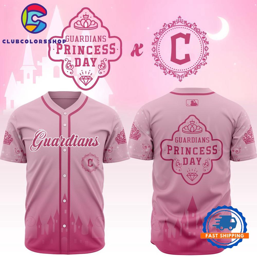 MLB Cleveland Guardians Princess Day Design Baseball Jersey