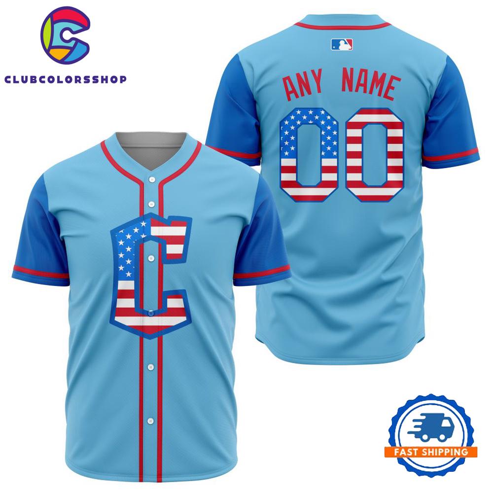 MLB Cleveland Guardians Special 4th Of July Baseball Jersey
