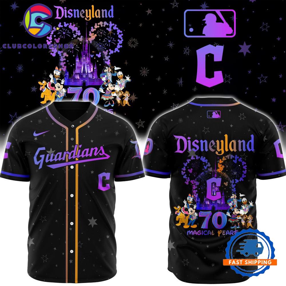 MLB Cleveland Guardians x Disneyland 70 Magical Years Baseball Jersey