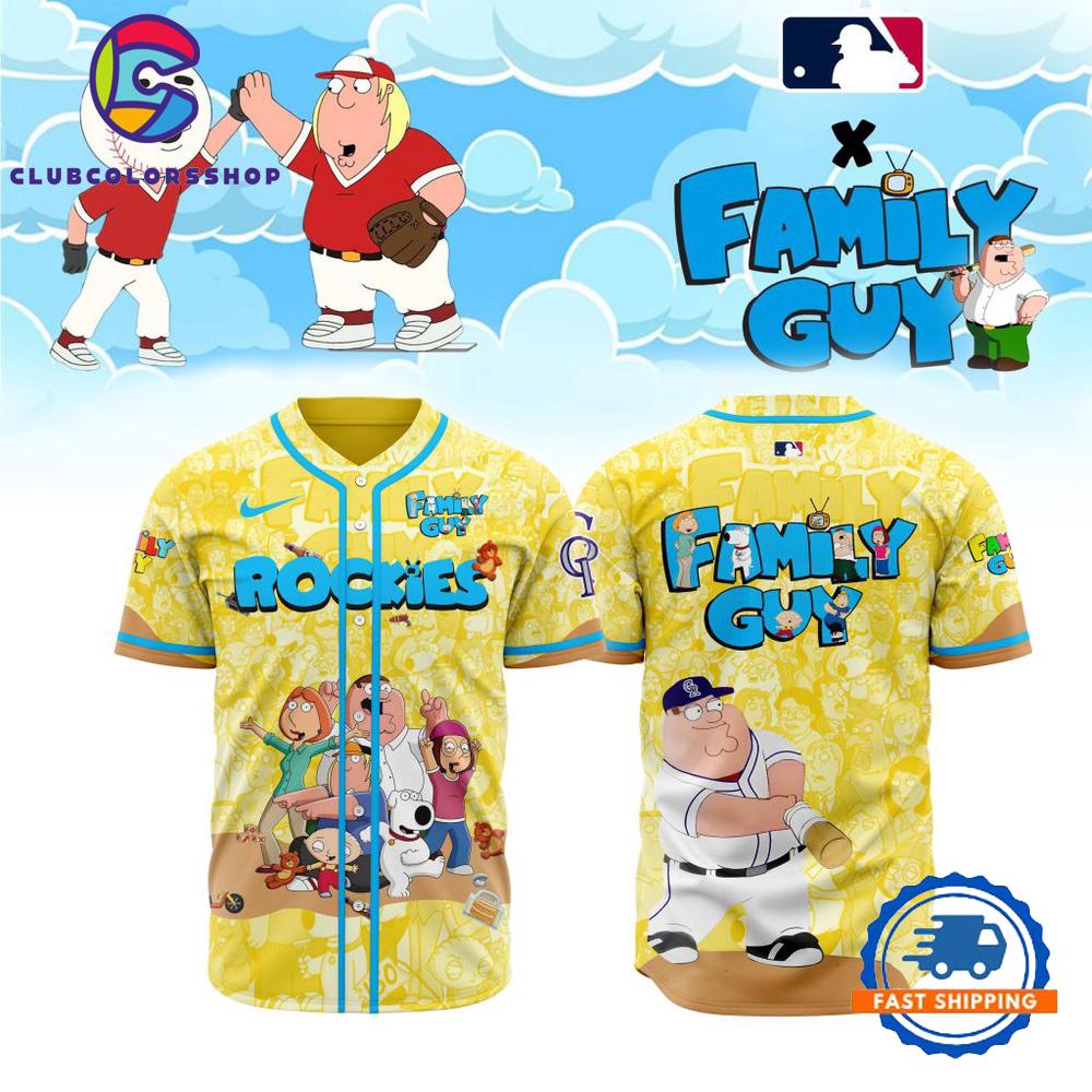 MLB Colorado Rockies x Family Guy Baseball Jersey