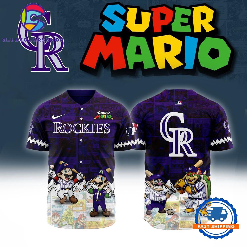 MLB Colorado Rockies x Super Mario Baseball Jersey