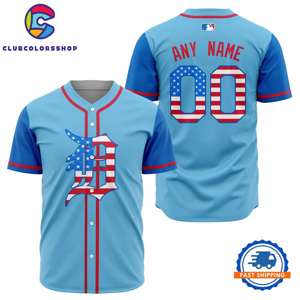 MLB Detroit Tigers Special 4th Of July Baseball Jersey