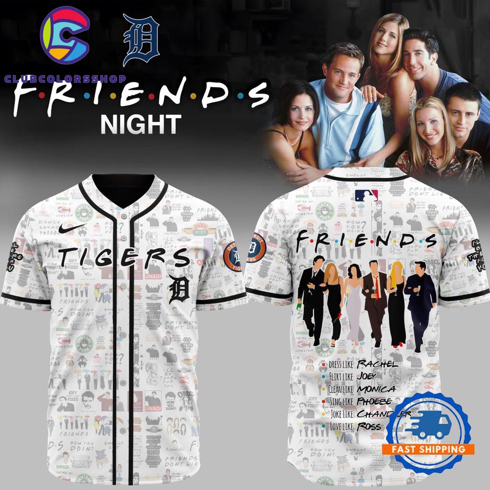 MLB Detroit Tigers x Friends Baseball Jersey