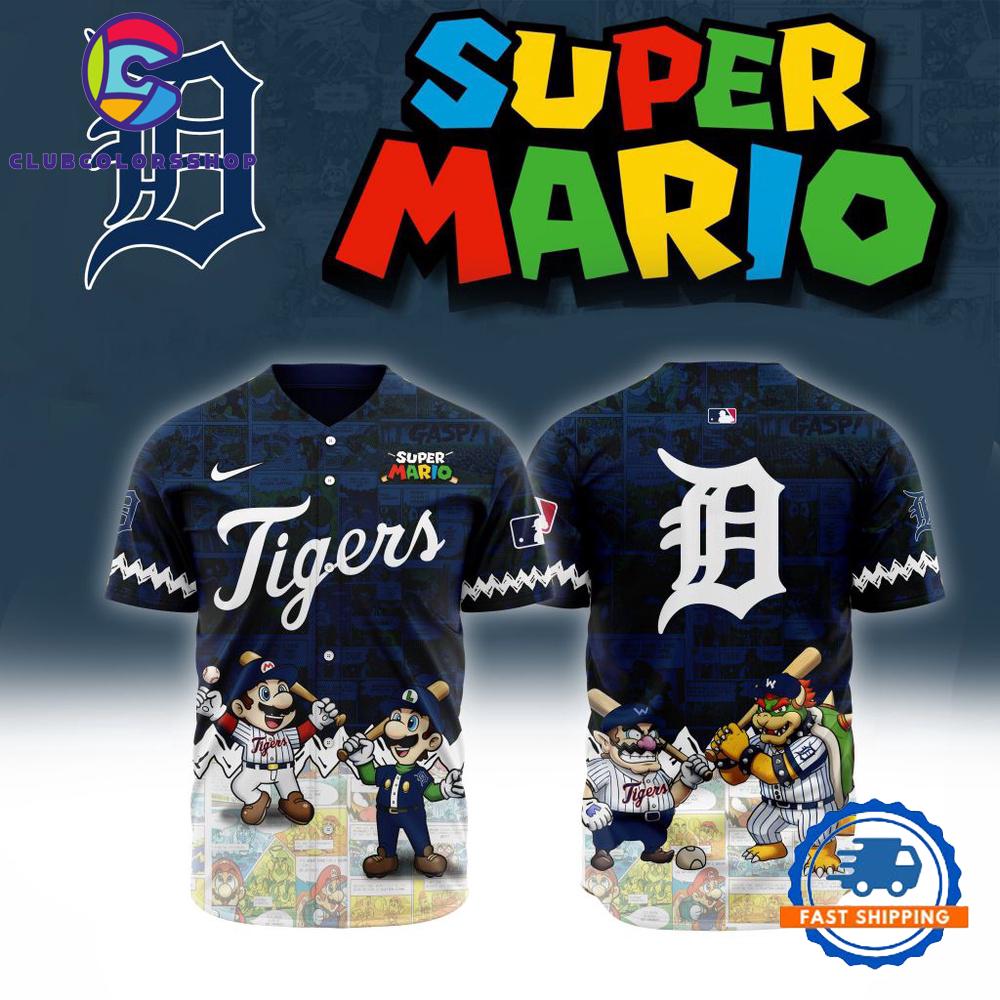 MLB Detroit Tigers x Super Mario Baseball Jersey