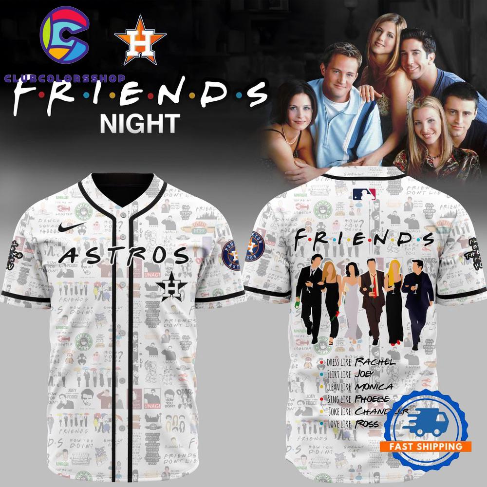 MLB Houston Astros x Friends Baseball Jersey
