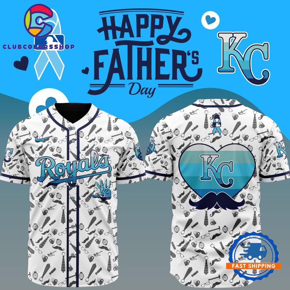 MLB Kansas City Royals Happy Father’s Day Baseball Jersey
