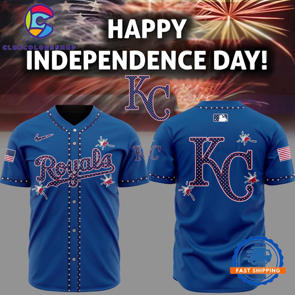 MLB Kansas City Royals Happy Independence Day Baseball Jersey