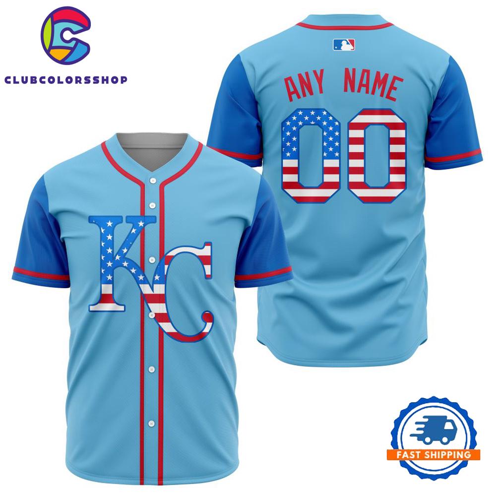MLB Kansas City Royals Special 4th Of July Baseball Jersey